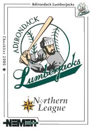 2000 Lumberjack check list card