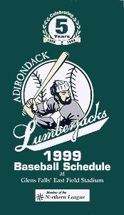 Adirondack Lumberjacks '99 pocket schedule