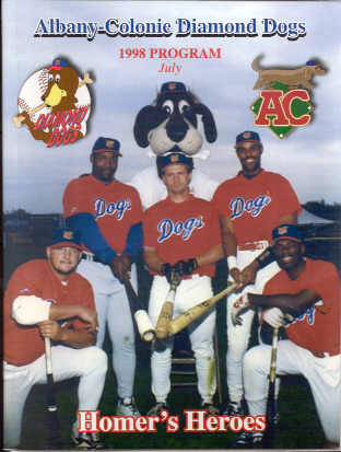 Albany-Colonie Diamond Dogs '98 program