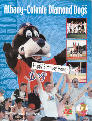 Albany-Colonie Diamond Dogs '99 program