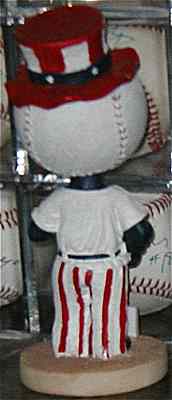 Uncle Baseball bobblehead back