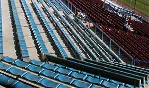 Photo of blue seats