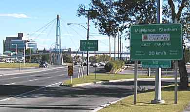 Photo of sign to ballpark