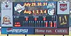 Photo of video scoreboard