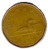 A Loonie, Canadian one dollar coin