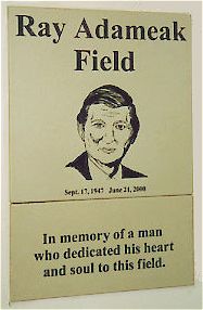 Photo of Ray Adameak plaque