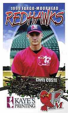 Chris Coste autograph card