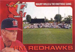 Maury Wills and the Knothole gang card