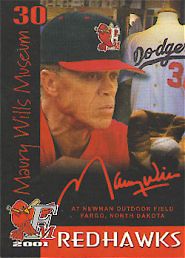 Maury Wills Museum card