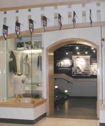 Photo of locker room and theatre