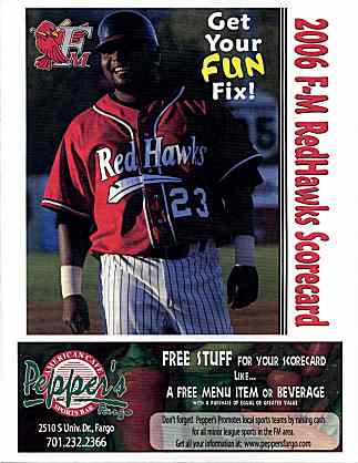 Fargo-Moorhead RedHawks Scorecard '06