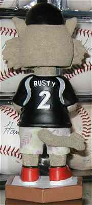 Rusty the RailCat bobblehead back