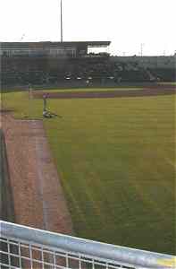 Photo of first base line
