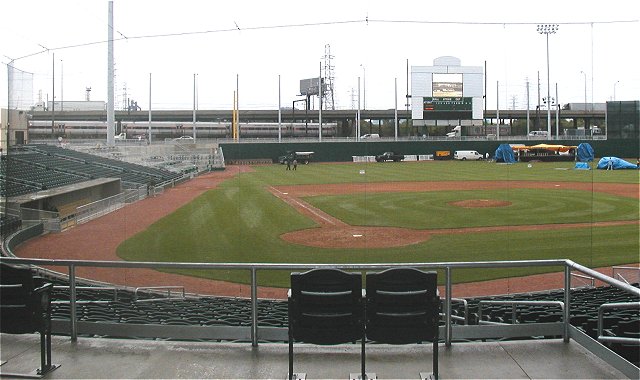 Photo of view from first base side