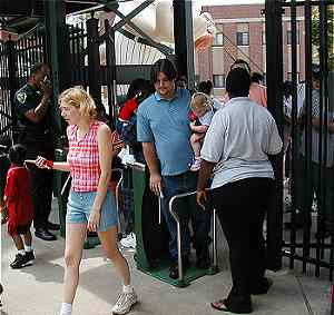 Photo of crowd entering