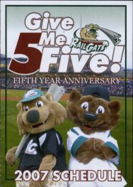 2007 RailCats Pocket Schedule Early Bird