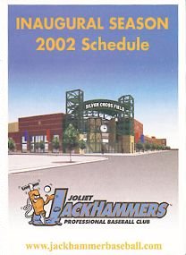 2002 Joliet JackHammer 'Early Bird' pocket schedule