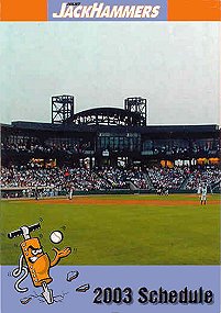 2003 Joliet JackHammer pocket schedule