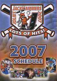 2007 Joliet JackHammer pocket schedule