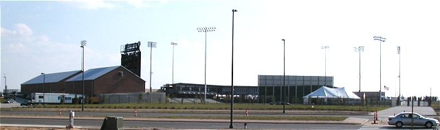 Photo of ballpark from outfield