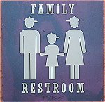 Photo of Family Restroom sign