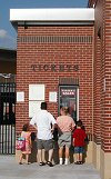 Photo of main entrance ticket booth