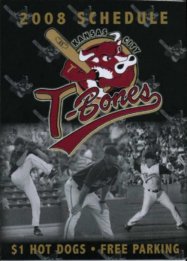 2008 T-Bones pocket schedule