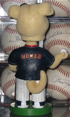 Homer the Haymarket Hound bobblehead back