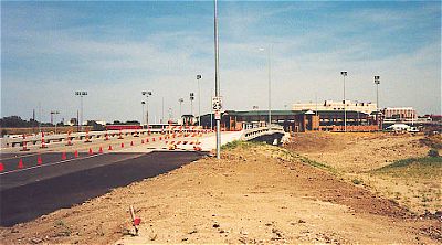 Photo of bridge to ballpark