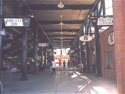 Photo of third base concourse