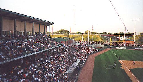 Photo of crowd in left grandstand