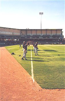 Photo down first base line