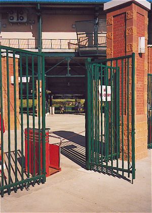 Photo of ballpark sign