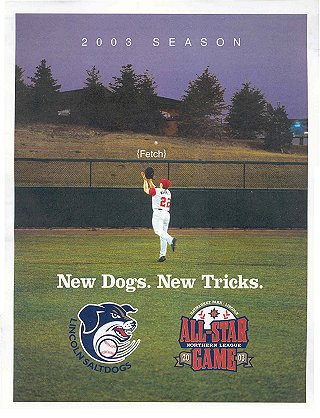 Lincoln Saltdogs Scorecard '03