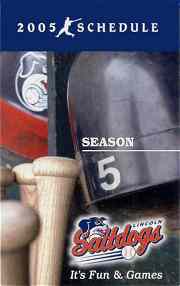 2005 Saltdog pocket schedule