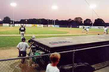 Photo of visitor's dugout