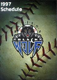 Madison Black Wolf '97 pocket schedule