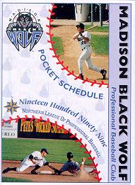 Madison Black Wolf '99 pocket schedule
