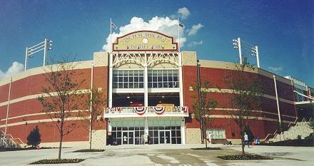 Photo of stadium main entrance