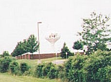 Photo of water tower from expressway