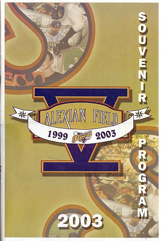 2003 Schaumburg Flyer  first half program