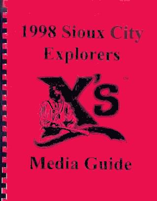 Sioux City Explorers Media Guide '98