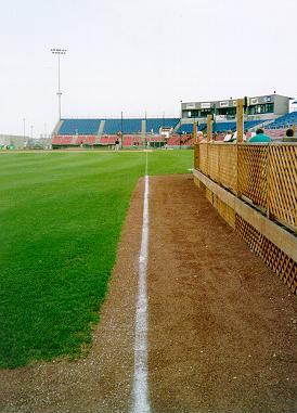 Photo down third base line