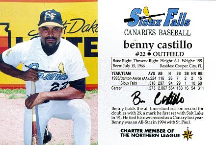 Benny Castillo card