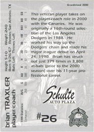 Sioux Falls Canaries card back