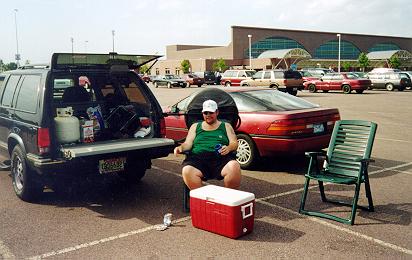 Photo of Brian tailgating