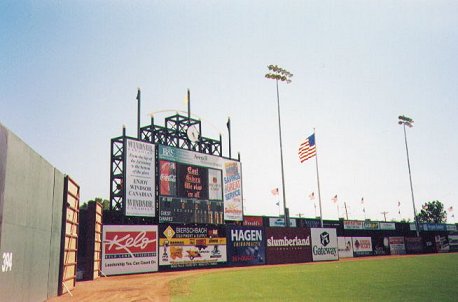 Photo of new scoreboard