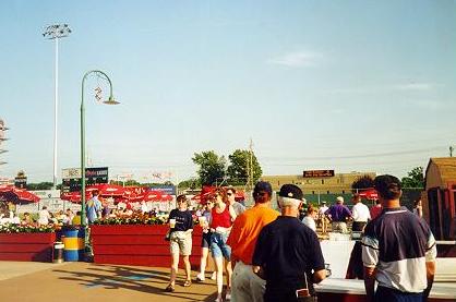 Old photo of BBQ area