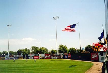 Old photo left and center field