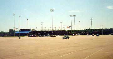 Old photo of parking lot